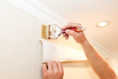 Pose de papier peint à la Bosse-de-Bretagne — revêtements muraux et toiles de verre